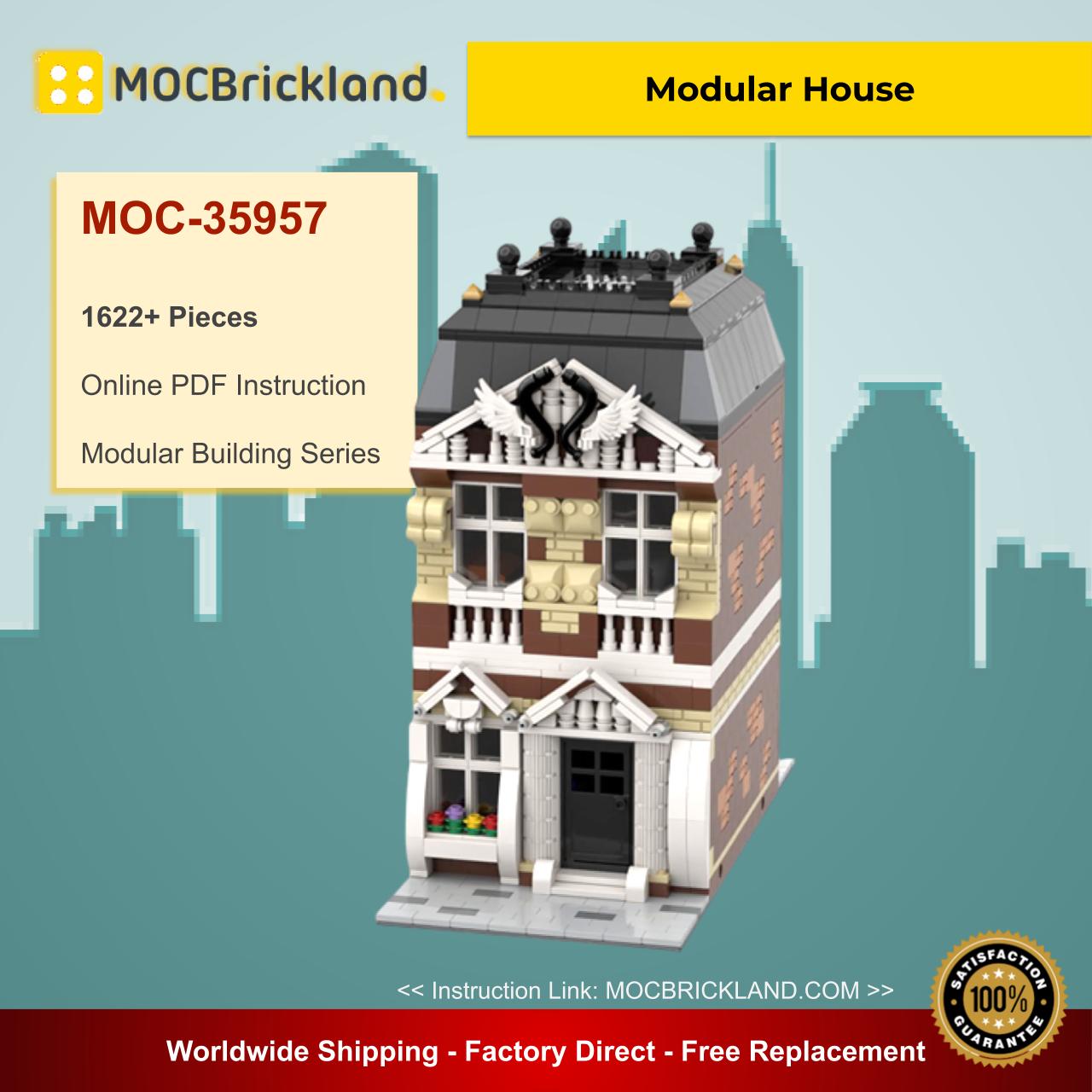 Modular House MOC 35957 Modular Buildings Designed By Gabizon With 1622 Pieces Modular House MOC 35957 Modular Buildings Designed By Gabizon With 1622 Pieces