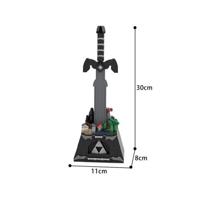 Zelda MOC: The Master Sword Creator MOC-36344 by SkywardBrick WITH 389 PIECES