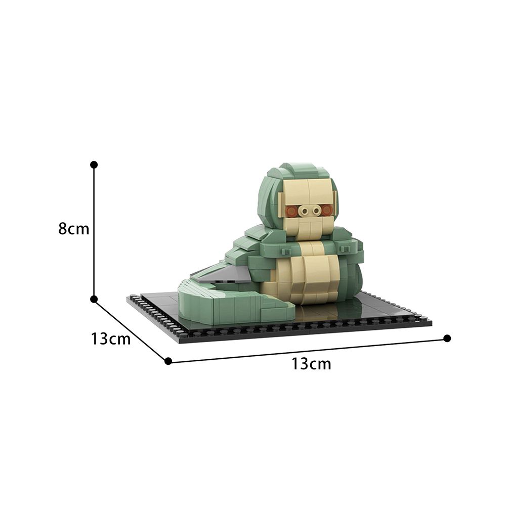 Jabba the Hutt Brickheadz Star Wars MOC-38253 by custominstructions WITH 381 PIECES