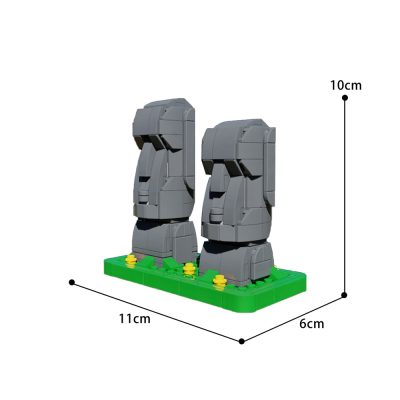 Moai (Easter Island statues) Creator MOC-40120 by veyniac WITH 322 PIECES