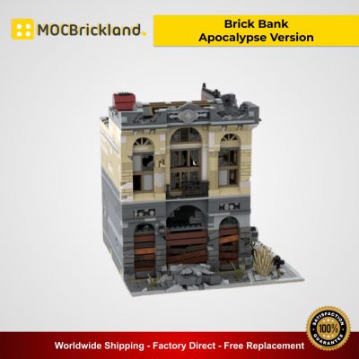 Brick Bank - Apocalypse Version MOC 41175 Modular Building Designed By SugarBricks 2500 Pieces