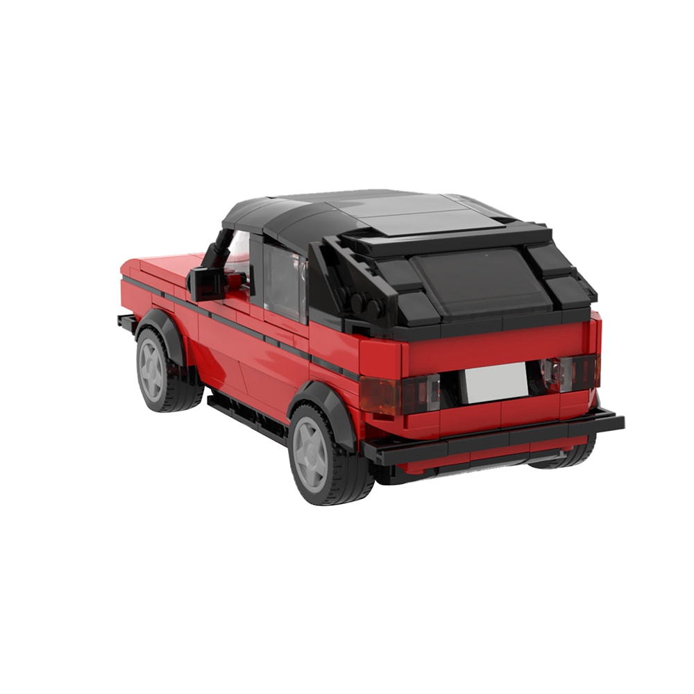 Penny’s Car – the red VW Golf 1 Cabrio from Big Bang Theory Movie MOC-47366 by brickotronic WITH 411 PIECES