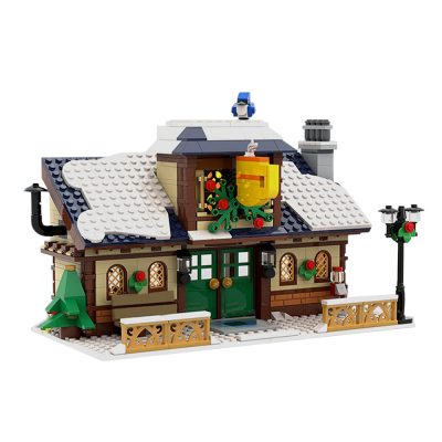 Winter Village Cafe Modular Building MOC-51898 by brick_monster WITH 844 PIECES