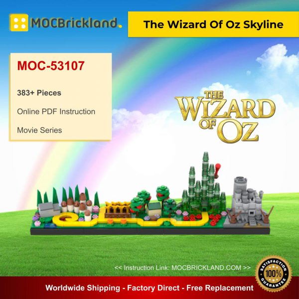 The Wizard Of Oz Skyline MOC 53107 Movie Designed By Benbuildslego With 383 Pieces