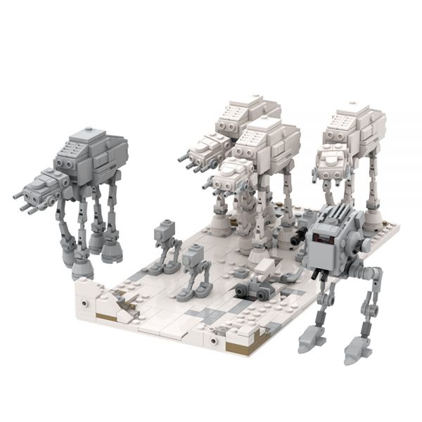 Battle Of HOTH : ATTACK Star Wars MOC-65500 by jellco WITH 936 PIECES