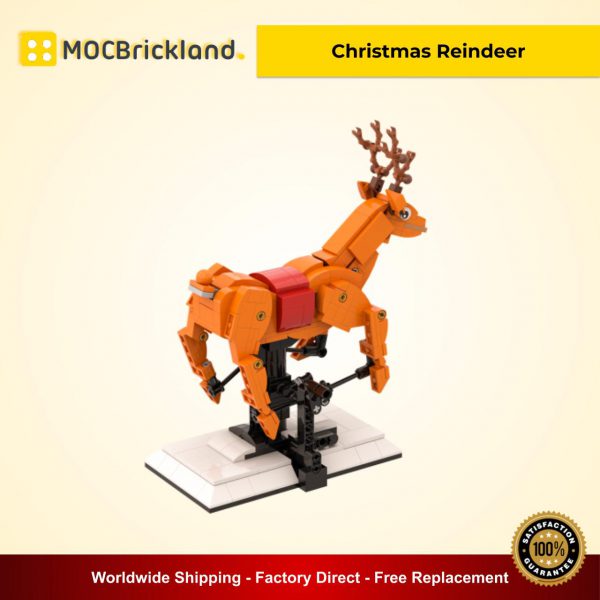 Christmas Reindeer MOC 90040 Creator Designed By Mocbrickland With 383 Pieces