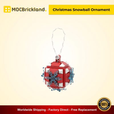 Christmas Snowball Ornament MOC 90041 Creator By Mocbrickland With 78 Pieces