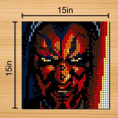 Darth Moore Pixel Art Star Wars MOC-90136 with 2304 pieces