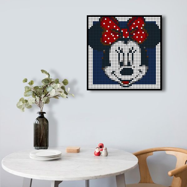 Minnie Mouse Pixel Art Movie MOC-90141 with 2304 pieces