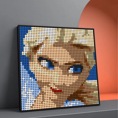 minecraft pixel art frozen