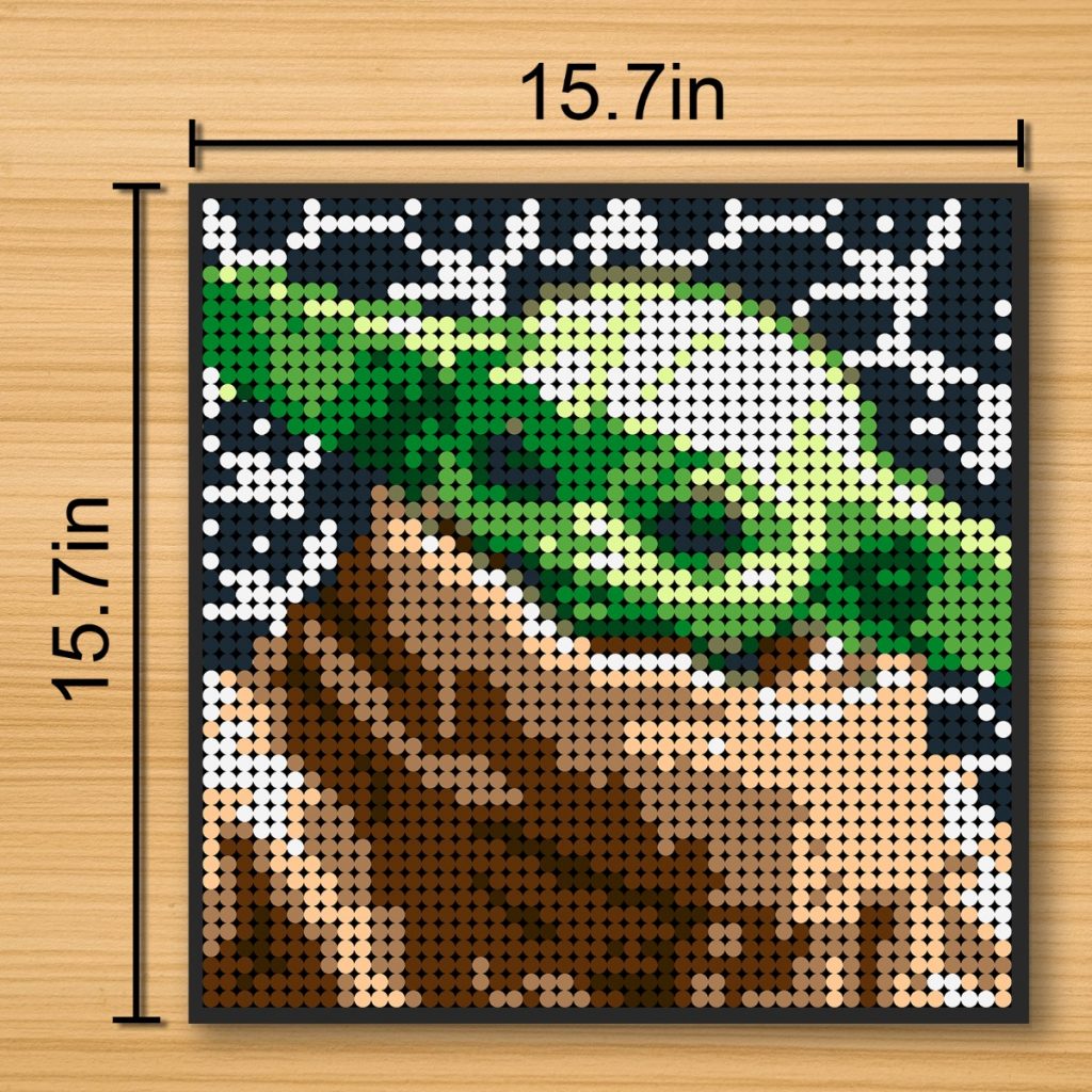 Baby Yoda Pixel Art Star Wars MOC90150 WITH 2304 PIECES MOC Brick Land