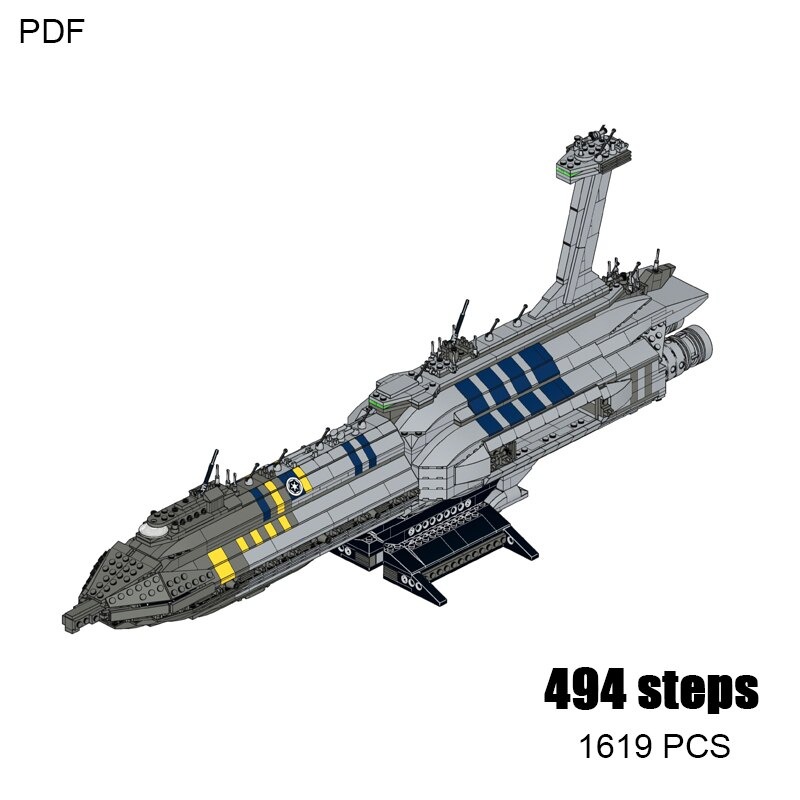 Interstellar Invisible Hand Providence-class Space Ship MOC-46453 Star Wars With 1619 Pieces