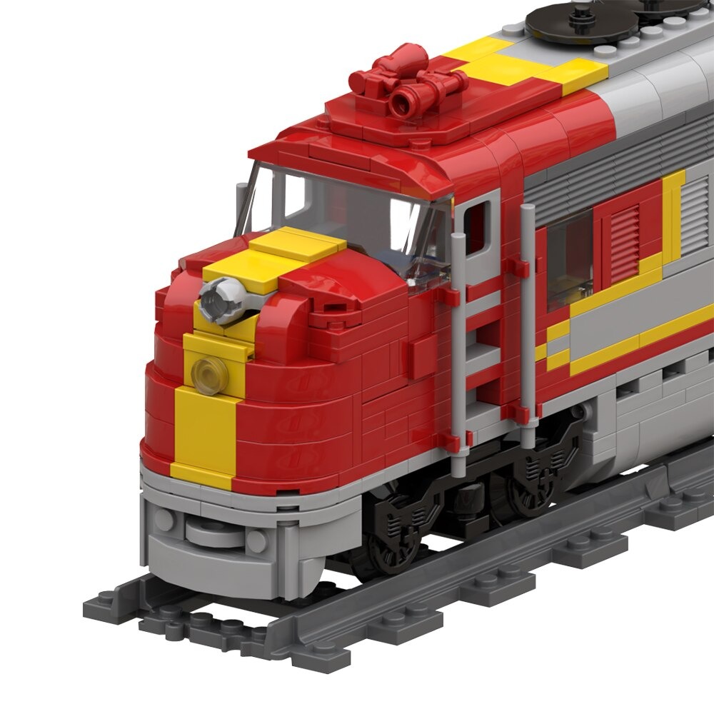 Santa Fe Super Chief Trains-Heavy Duty Passenger Locomotive MOC-54251 ...