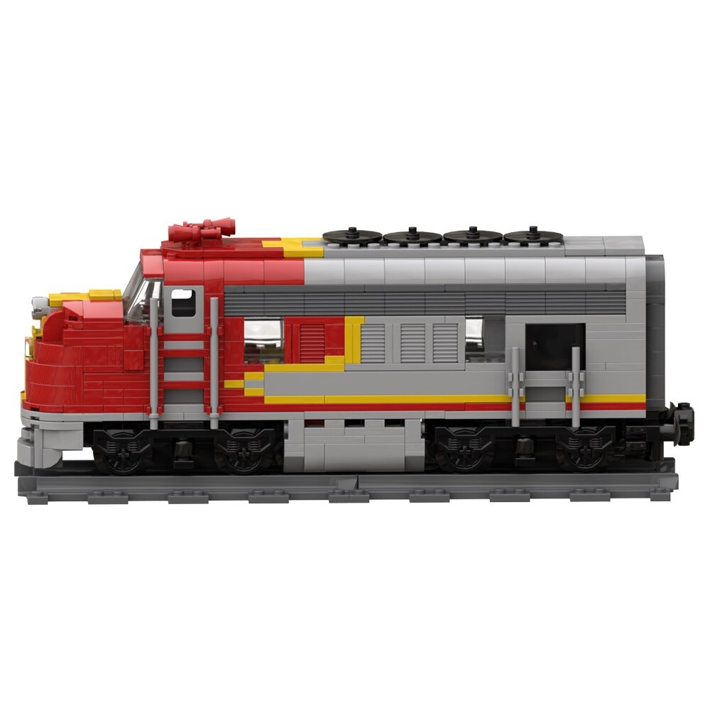 Santa Fe Super Chief Trains-Heavy Duty Passenger Locomotive MOC-54251 Technic With 570 Pieces