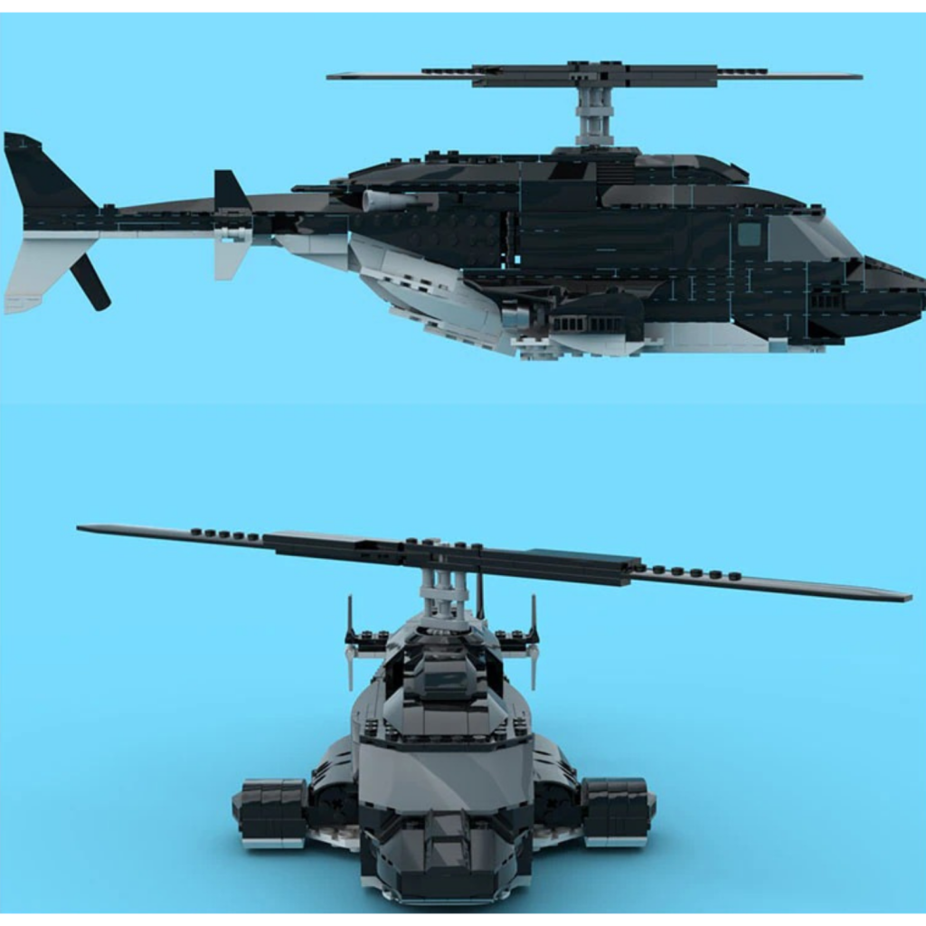 Airwolf Helicopter MOC-106288 Military With 703 Pieces