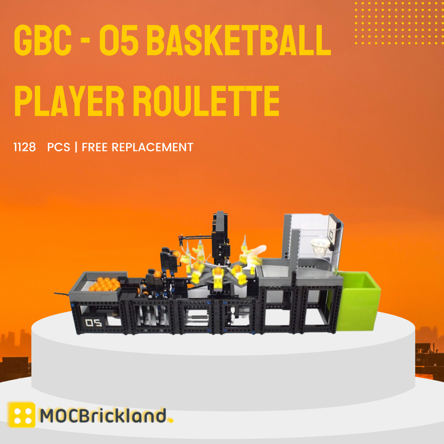 GBC - 05 Basketball Player Roulette MOC-80541 Technic With 1128 Pieces