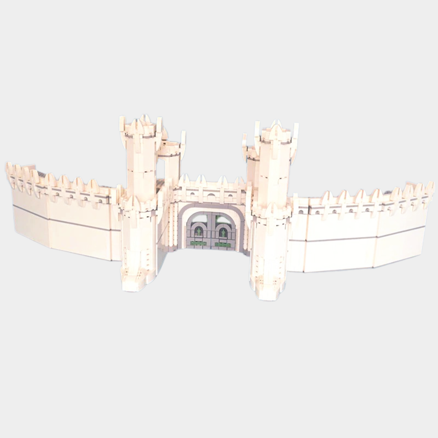 The Walls of Minas-Tirith MOC-30378 Modular Building With 2574 Pieces