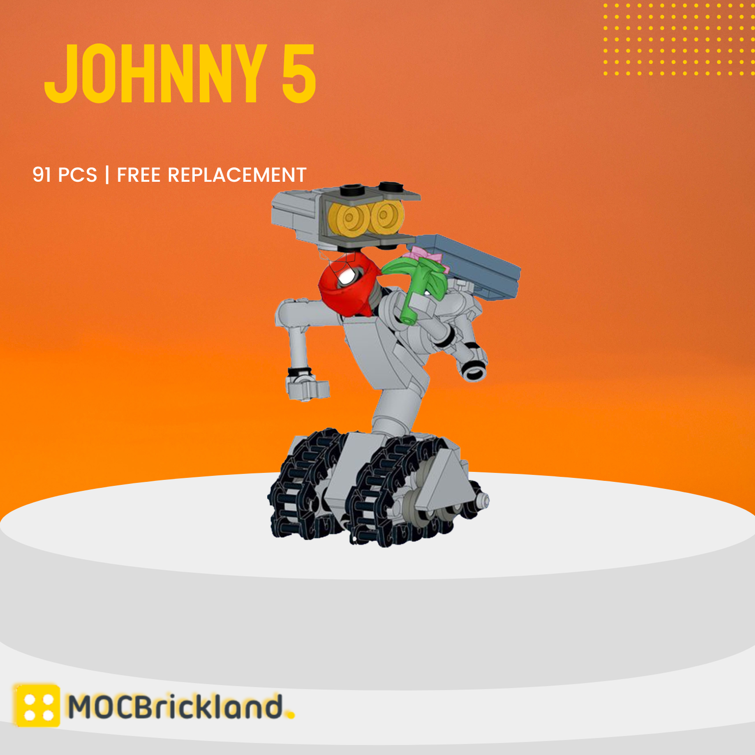  Johnny 5 MOC-117303 Movie With 91 Pieces