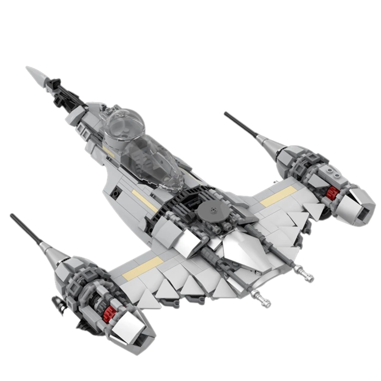 Din Djarin's N-1 Starfighter MOC-100158 Star Wars With 544 Pieces