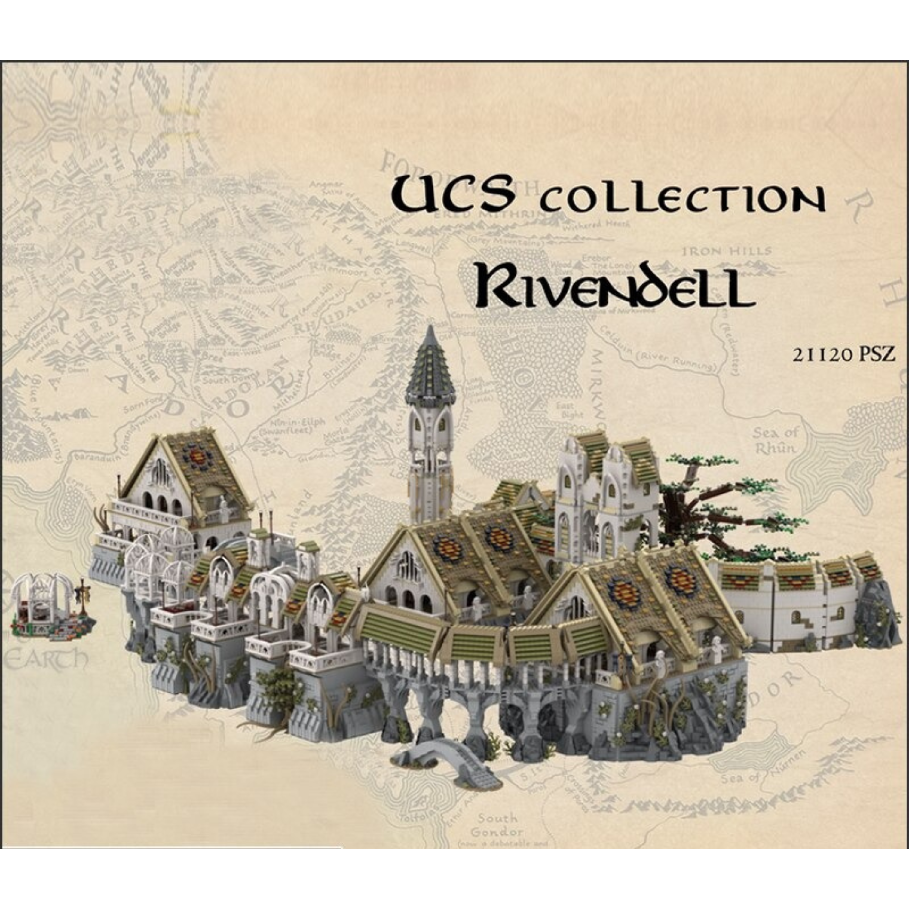 UCS Rivendell - Complete Bundle MOC-62284 Modular Building With 21067 Pieces