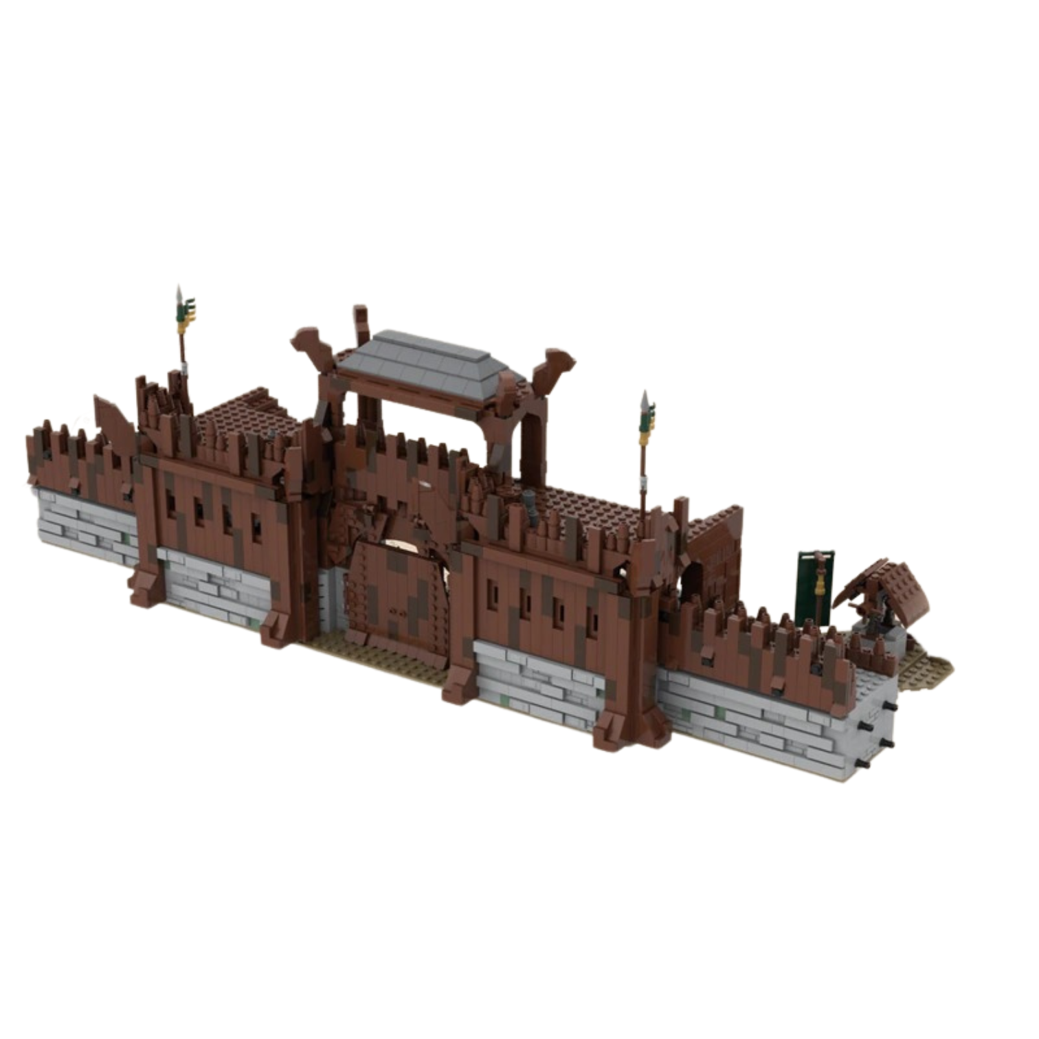 UCS Edoras – Great Walls MOC-65377 Modular Building With 2248 Pieces