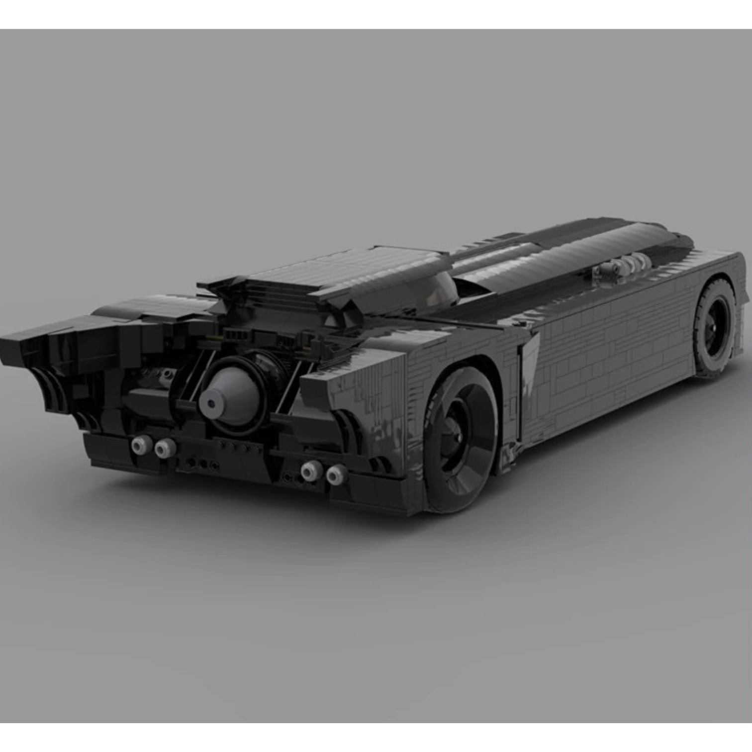 Black Sports Car Batmobile UCS Model MOC-107375 Technic With 2150 Pieces