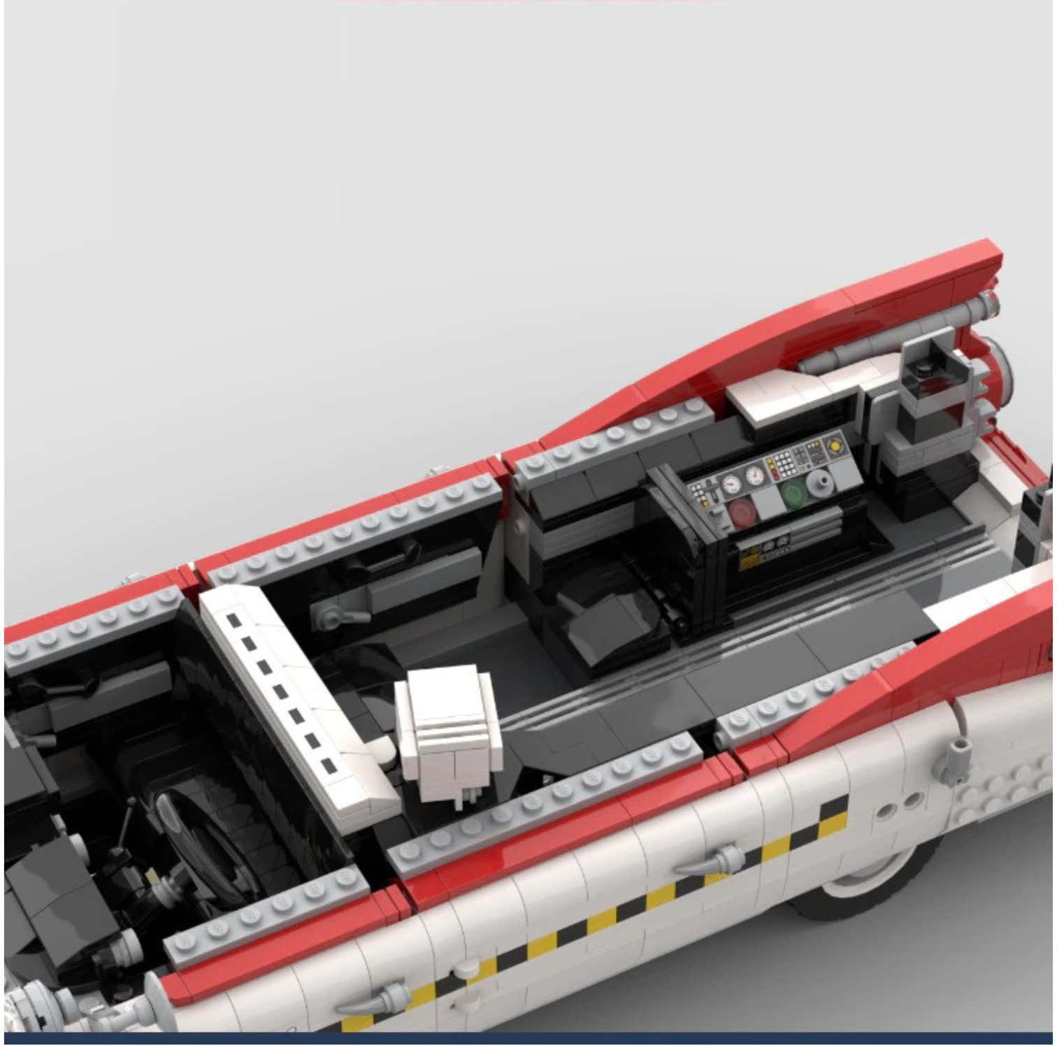 Ecto 1A - GB2 Model MOC-95200 Technic With 3706 Pieces