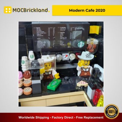 Modern Cafe 2020 MOC 45635 Modular Building Designed By Ohsojang With 2803 Pieces