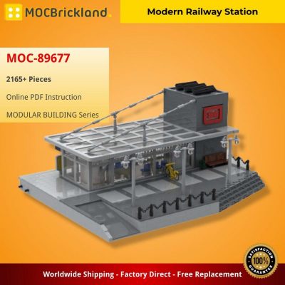 MOCBRICKLAND MOC-89677 Modern Railway Station