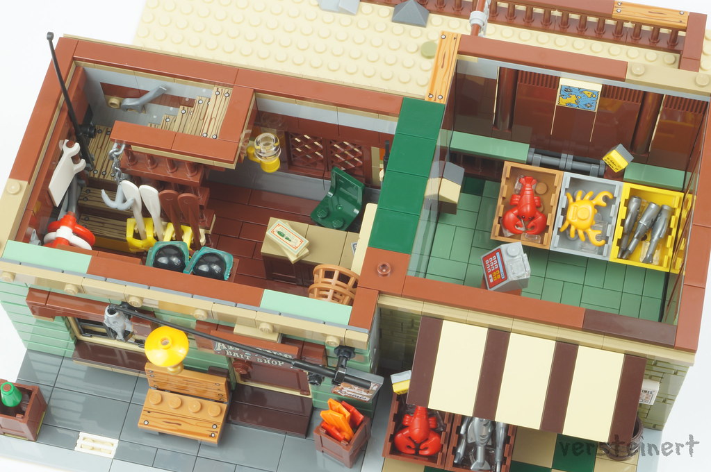 Modular Bait Shop And Grocery MOC 40048 Modular Building Compatible LEGO 21310 Designed By Versteinert