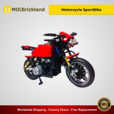Motorcycle SportBike MOC 5295 Technic Designed By NikolayZubov With 913 Pieces