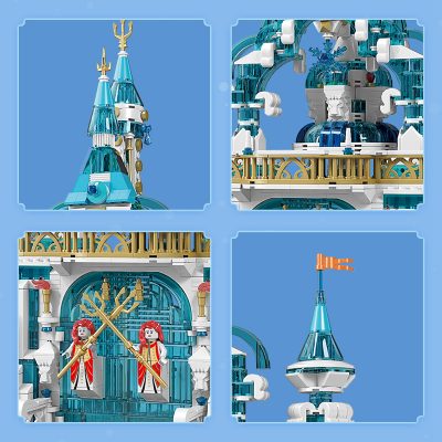Frozen Entrance Modular Building MOULD KING 11007 with 1098 pieces