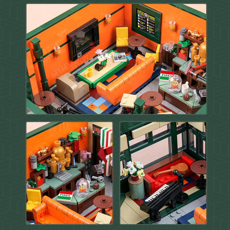 Central Perk Big Bang Theory Modular Friend Series Modular Building MOULD KING 16014 with 4488 pieces Central Perk Big Bang Theory Modular Friend Series Modular Building MOULD KING 16014 with 4488 pieces