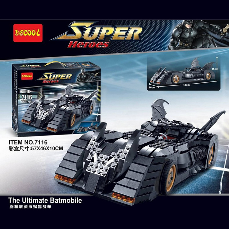 Ingeniører Mange farlige situationer rulletrappe The Batmobile: Ultimate Collectors' Edition Compatible MOC 7784 Movie  DECOOL 7116 with 1045 pieces - MOC Brick Land