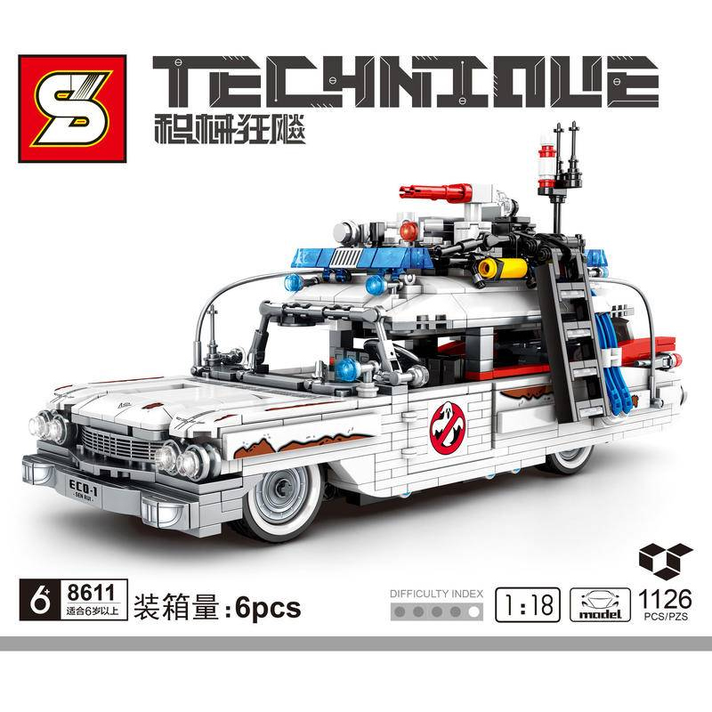 MOVIE SY 8611 Ghostbusters ECTO-1 1:18