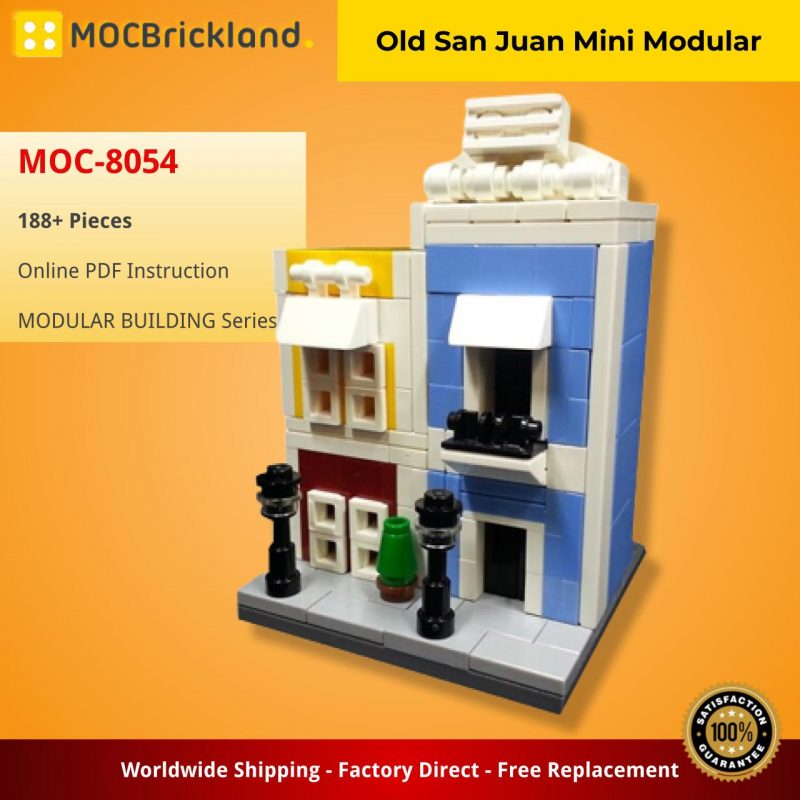MOCBRICKLAND MOC-8054 Old San Juan Mini Modular