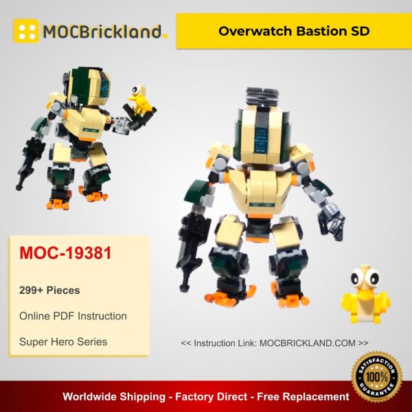 Overwatch Bastion SD MOC 19381 Super Hero Designed By Frenchybricks With 299 Pieces