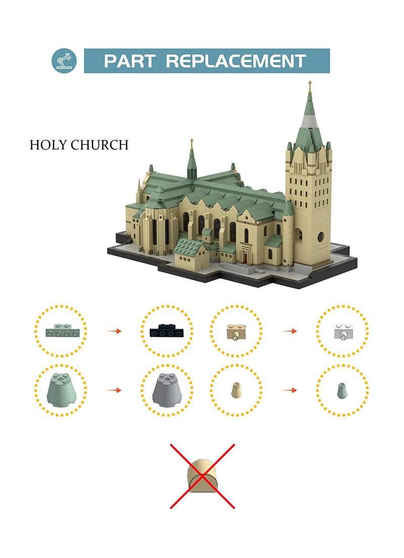 MOCBRICKLAND MOC-54159 Paderborn Cathedral