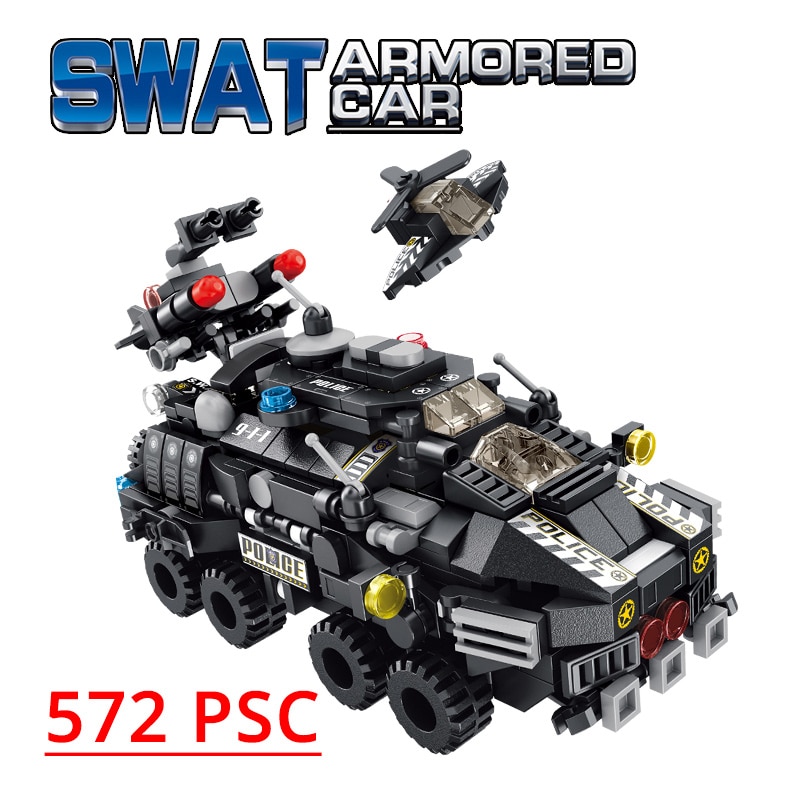 PANLOSBRICK 633010 SWAT Armored Car 12 in 1