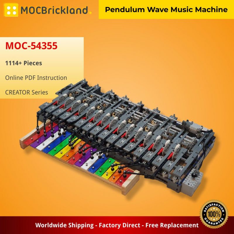 MOCBRICKLAND MOC-54355 Pendulum Wave Music Machine