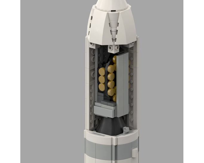 1:110 Ariane 5 ECA MOC-93722 Space Designed By SkySaac With 1256 Pieces 