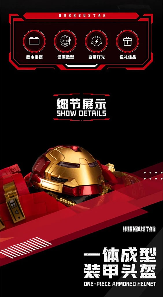 Hulkbuster Movie K-BOX V5004 With 4123 Pieces