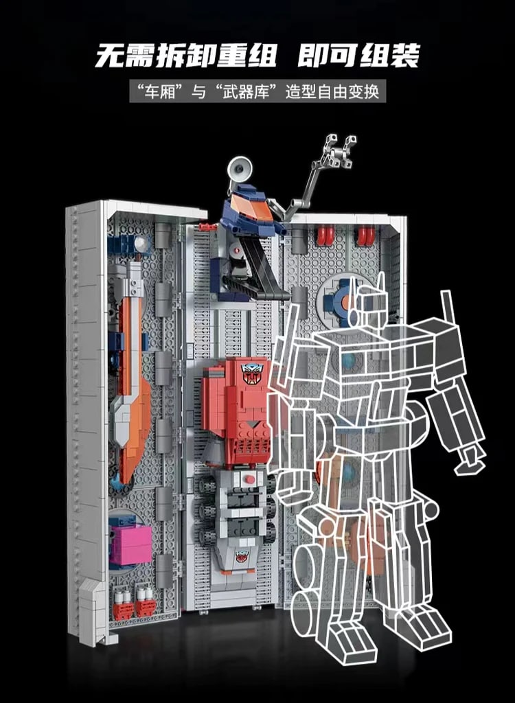 Optimus Prime Combined Carriage LEBO 77036 Technic With 1766 Pieces