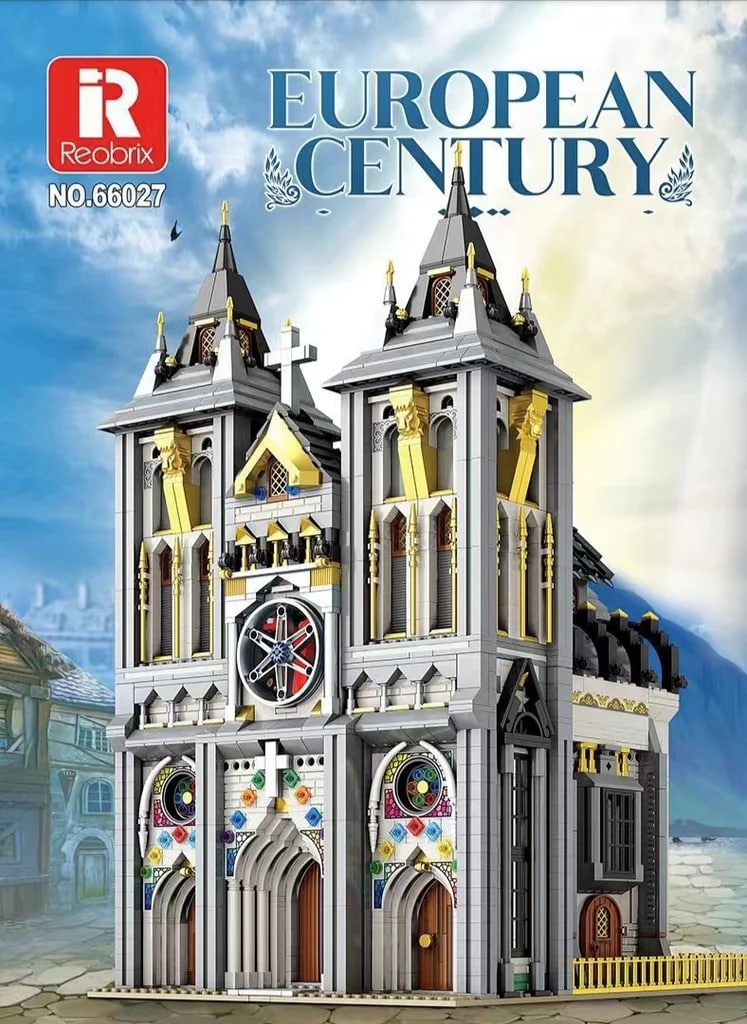 European Century Medieval Church Reobrix 66027 Modular Building With 3468 Pieces
