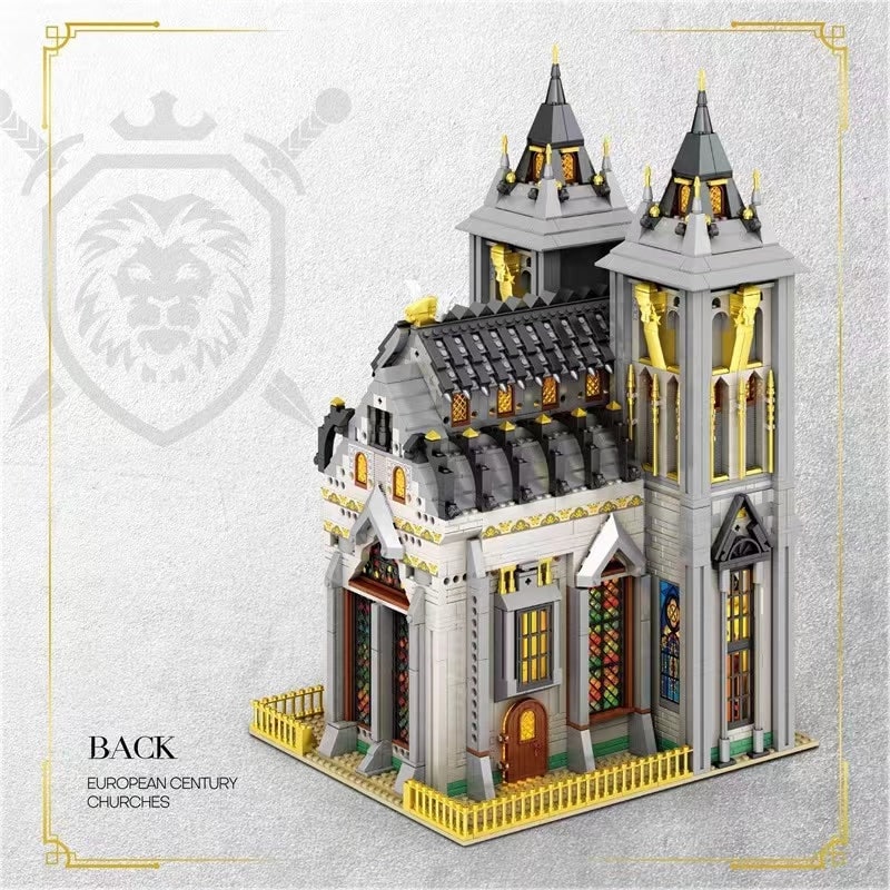 European Century Medieval Church Reobrix 66027 Modular Building With 3468 Pieces