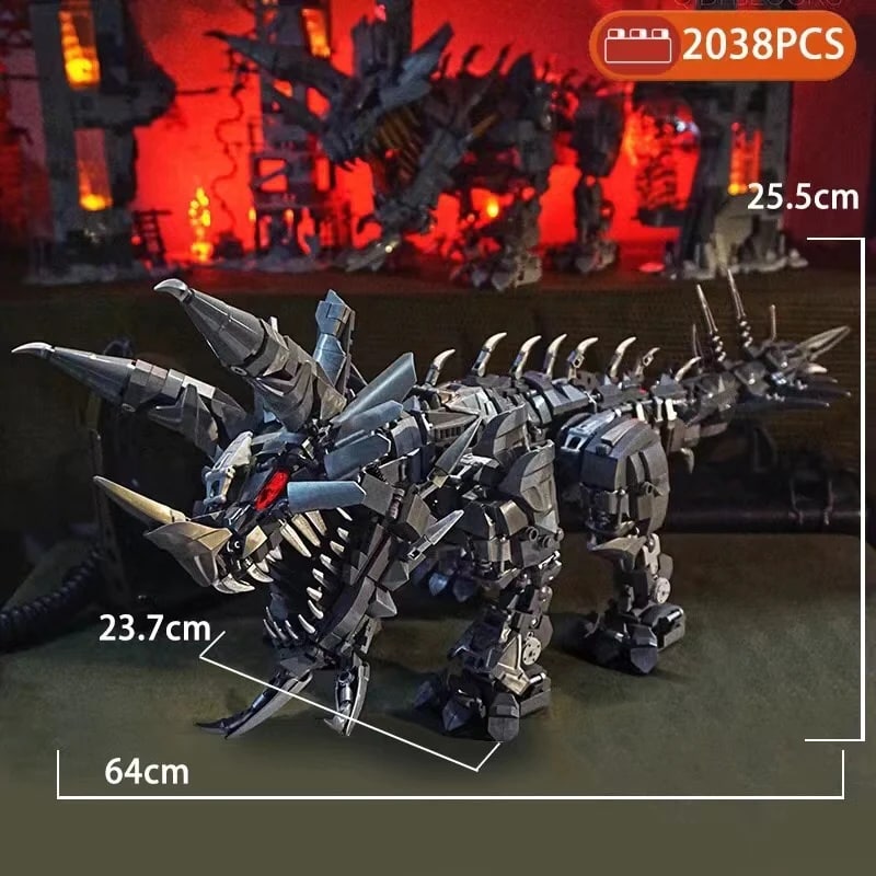 Mechanical Dinosaur Strong Model QD 66003 Movie With 2649 Pieces