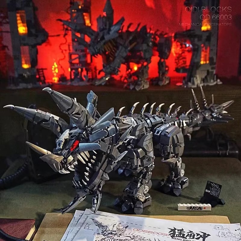 Mechanical Dinosaur Strong Model QD 66003 Movie With 2649 Pieces