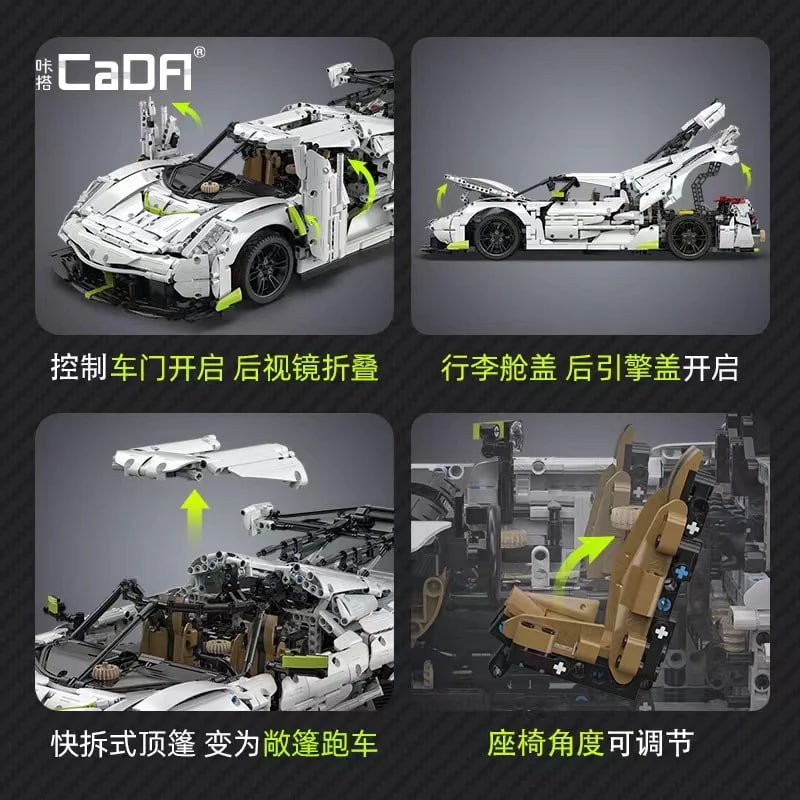 Fantasma Swedish Ghost CADA C61048 1:8 Technic With 4346 Pieces