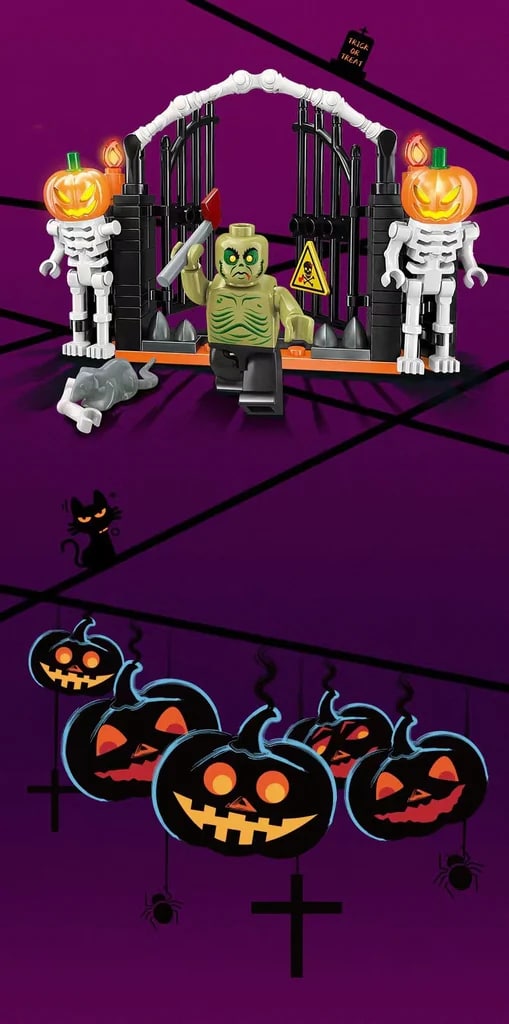 Tricky Magic Night 4 in 1 Halloween SEMBO 605009-605012 Creator With 363 Pieces