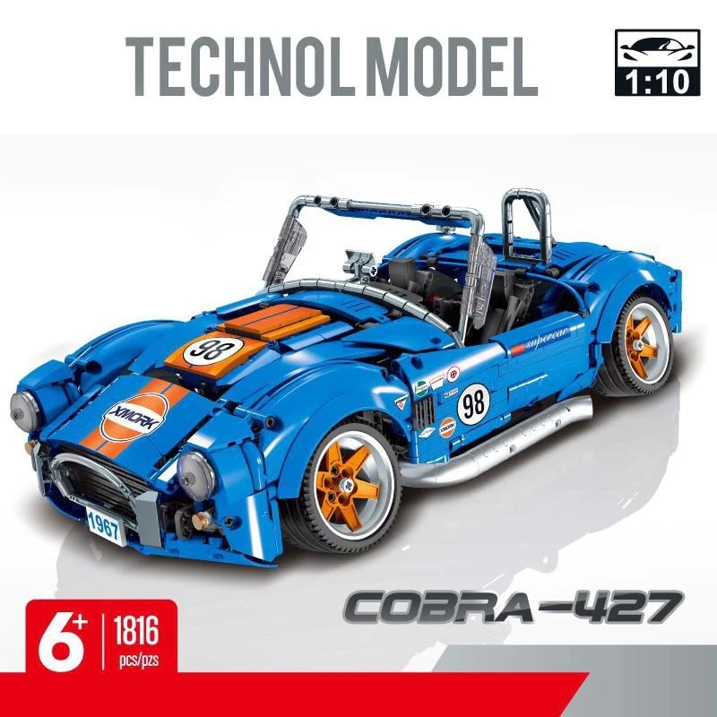1:10 Shelby Cobra 427 MORK 022025-1 Technic With 1816 Pieces